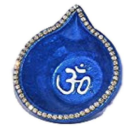 Small Diyas - Metallic Blue, Pack of 10