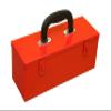 PAHAL Metal Tool Box 12 x 4 x 4.5 Inch, Heavy Duty Steel Tool Storage Box, Durable Multipurpose Toolbox for Mechanic, Electrician & Home Use (Red, Portable, Empty) view 1