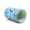 India Meets India Handicraft Decorative Ceramic Bathroom Toothbrush, Stationery, Pen and Pencil Stand Holder (Blue, m) view 3