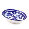 India Meets India Handicraft Decorative Ceramic Hand Painted Flower Design Bathroom Soap Dish Soap Holders (Blue, 13.5 x 10 x 4 cm) view 1