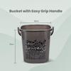 Nayasa Plastic Bucket & Matching Mug, Black, 18 L view 2