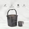 Nayasa Plastic Bucket & Matching Mug, Black, 18 L view 4