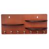 Sehaz Artworks 3-RoundShelf-Brown-KeyHolder Wooden Key Holder (7 Hooks) view 1