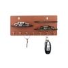 Sehaz Artworks 3-RoundShelf-Brown-KeyHolder Wooden Key Holder (7 Hooks) view 2