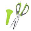 Baskety Multipurpose Kitchen Shears with Magnetic Holder Stainless Steel Scissors for Meat, Poultry, Herbs & Vegetables  Green (1 Piece) view 1