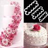 Syga 3pcs Cake Decoration Mold, DIY One-Piece Molded Fondant Roses Printing Mould Tool Set, Food Grade Cutter Modeling Tools for Christmas Party Wedding Cake in Mould Dessert Decorators, White view 1