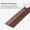 Stick&Seal (R) 35mm Wide, 3.3 Feet (1M) Long, Self Adhesive Silicone Rubber Weatherproof Door Bottom Seal (Brown) view 2