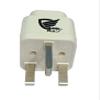 Vadda Bai India to UK Plug Adapter  Type G Travel Converter for United Kingdom, Dubai, Hong Kong, Malaysia, Singapore and Other Countries with Type G Outlets (Pack of 1) White view 1