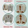 Vadda Bai India to UK Plug Adapter  Type G Travel Converter for United Kingdom, Dubai, Hong Kong, Malaysia, Singapore and Other Countries with Type G Outlets (Pack of 1) White view 4