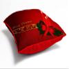 MUKESH HANDICRAFTS Merry Christmas Cushion Cover in Jute Fabric Size-(24X24 Inches) view 3