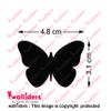 Wall1ders 30 Butterflies Mirror Stickers for Wall, Acrylic Mirror Wall Decor Sticker, Wall Mirror Stickers, Acrylic Stickers, Wall Stickers for Hall Room, Bed Room, Kitchen. (GOLDSILV) view 2
