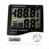 Htc-1 Temperature Ledzz Humidity Time Display Meter With Alarm Clock, Wall Mount Or Table Top, Multicolour view 2