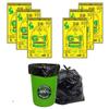 G 1 Garbage/Dustbin/Trash Bags and covers For Home, Hotels, Malls,Hospital 25 X 30 Inches (Large Size) 84 Bags (6 packs) (Black Color) view 1