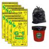 G 1 Garbage Bags | Dustbin Bags | Medium Bags| 19 X 21 Inches | 30 Pack | Pack of 8 | Black view 1