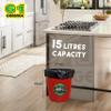 G 1 Garbage Bags | Dustbin Bags | Medium Bags| 19 X 21 Inches | 30 Pack | Pack of 8 | Black view 2