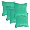 PINK PARROT Durable Dopian Silk Decorative Jacquard Plain Colour Square Throw Pillow Cushion Case (40cm x40 cm) - Set of 5 pcs view 1