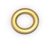 AnEk Goods Plastic Eyelet Rings with Lock, Gold, 50 Pieces, Grommets view 1