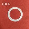 AnEk Goods Plastic Eyelet Rings with Lock, Gold, 50 Pieces, Grommets view 2