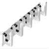 DOCOSS  -Pack of 2-Classic Glossy- 5 Pin Bathroom Cloth Hooks Hanger Door Wall Robe Hooks Rail for Hanging Keys,Clothes,Towel Steel Hook (2) view 2