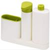 Flipco Plastic Self Draining Sink Tidy with Suction Cup Organizer Brush Sponge Cleaning Cloth Holder (Assorted Colour) view 1