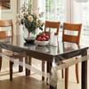 Kathuria Enterprises Golden Border Transparent Waterproof Table Mat For 6 Seater Dinning Table,(90X60 Inch) view 1