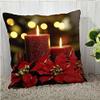 the purple tree Merry Christmas Polyester Blend Cushion Cover (Multicolour, 16x16-inch) view 1