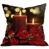 the purple tree Merry Christmas Polyester Blend Cushion Cover (Multicolour, 16x16-inch) view 2