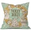 The Purple Tree Christmas Cushion Cover for Living Room Sofa (Pack of 1, 16x16 inch) Christmas Theme Cushion Cover, Sofa Cushion Cover, Christmas Decor view 2