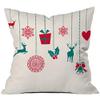 the purple tree Polyester Blend Merry Christmas Cushion Cover (16x16 Inches, Multi-Coloured) view 2