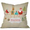 the purple tree Merry Christmas Polyester Cushion Cover (Multicolour, 16x16-iinch) view 2