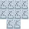 CANDLE 3 in 1 Socket and Switch Box, White (Pack of 10) view 1