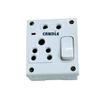 CANDLE 3 in 1 Socket and Switch Box, White (Pack of 10) view 2