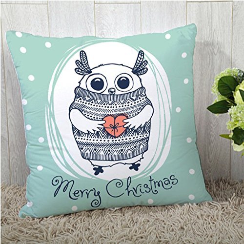 The Purple Tree Christmas Cushion Cover for Living Room Sofa (Pack of 1, 16x16 inch) Christmas Theme Cushion Cover, Sofa Cushion Cover, Christmas Decor