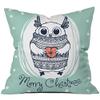 The Purple Tree Christmas Cushion Cover for Living Room Sofa (Pack of 1, 16x16 inch) Christmas Theme Cushion Cover, Sofa Cushion Cover, Christmas Decor view 2
