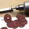 DIY Crafts Pack 100 Pcs, Red Colour, Cut-Off Wheels Thick, Cutting Wheel Cut Off Discs Coated Rotary Tools with Mandrel for Dremel (Pack 100 Pcs, Red Colour) view 3