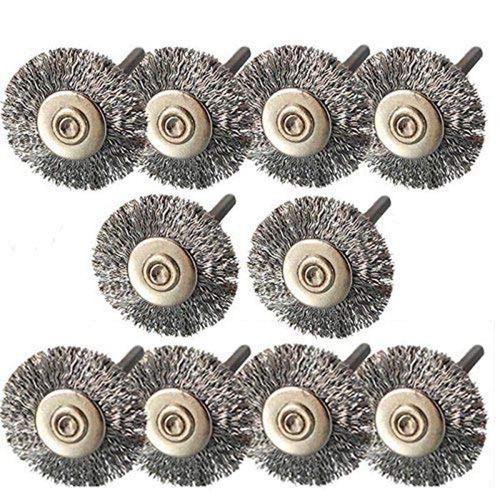 DIY Crafts Pack Of 9 Pcs, Design No # 2, Steel Brush Wire Wheel Brushes Die Gr (Pack Of 9 Pcs, Design No # 2)