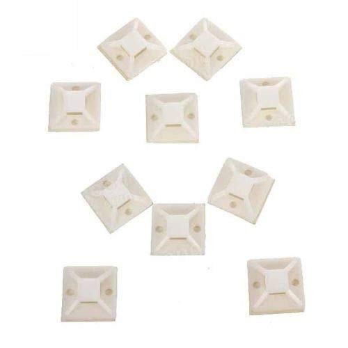 DIY Crafts Pack Of 200 Pc, Self Adhesive Clips + Tie, Nylon Cable Zip Tie Mounts Self-Adhesive Wall Holder Mount Cli (Pack Of 200 Pc, Self Adhesive Clips + Tie)