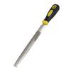 DIY Crafts Pack Of 1 Set, Design No #4, 2 - Pcs / 2 Pieces Yellow Black Handle Steel Middle Cut Half Round (Pack Of 1 Set, Design No #4) view 1
