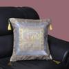Lal Haveli Silk Elephant Brocade Design Cushion Cover for Living ROM Bedroom Pillow 18 X 18 Inch view 3