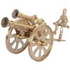 DreamKraft Decorative Table Top Replica of Ancient Double Barrel Canon Ball Fire (7 inch) Unique Tabletop Decor Own a Piece of History Authentic Look, Modern Elegance view 1