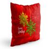 MUKESH HANDICRAFTS Merry Christmas Cushion Cover in Jute Fabric Size-(24X24 Inches) view 2