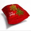 MUKESH HANDICRAFTS Merry Christmas Cushion Cover in Jute Fabric Size-(24X24 Inches) view 3