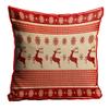 MUKESH HANDICRAFTS Merry Christmas Cushion Cover in Jute Fabric Size-(24X24 Inches) view 1
