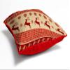 MUKESH HANDICRAFTS Merry Christmas Cushion Cover in Jute Fabric Size-(24X24 Inches) view 3