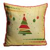 MUKESH HANDICRAFTS Merry Christmas Cushion Cover in Jute Fabric Size-(24X24 Inches) view 1