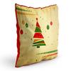 MUKESH HANDICRAFTS Merry Christmas Cushion Cover in Jute Fabric Size-(24X24 Inches) view 2