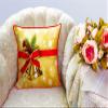 MUKESH HANDICRAFTS Merry Christmas Cushion Cover in Jute Fabric Size-(24X24 Inches) view 4