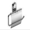 Amity Cute Toilet Paper Holder with Lid, Tissue Paper Stand with Flap, Wall Mounted for Toilet and Washroom, 304 Grade Stainless Steel with Chrome Finish view 1