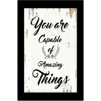 TIED RIBBONS Inspirational Quotes Wall Frames Motivational Quotes Posters with Frames for Home Office Kids Room Mom Girls Living Room Bedroom Study Room Classroom Students Gift Items