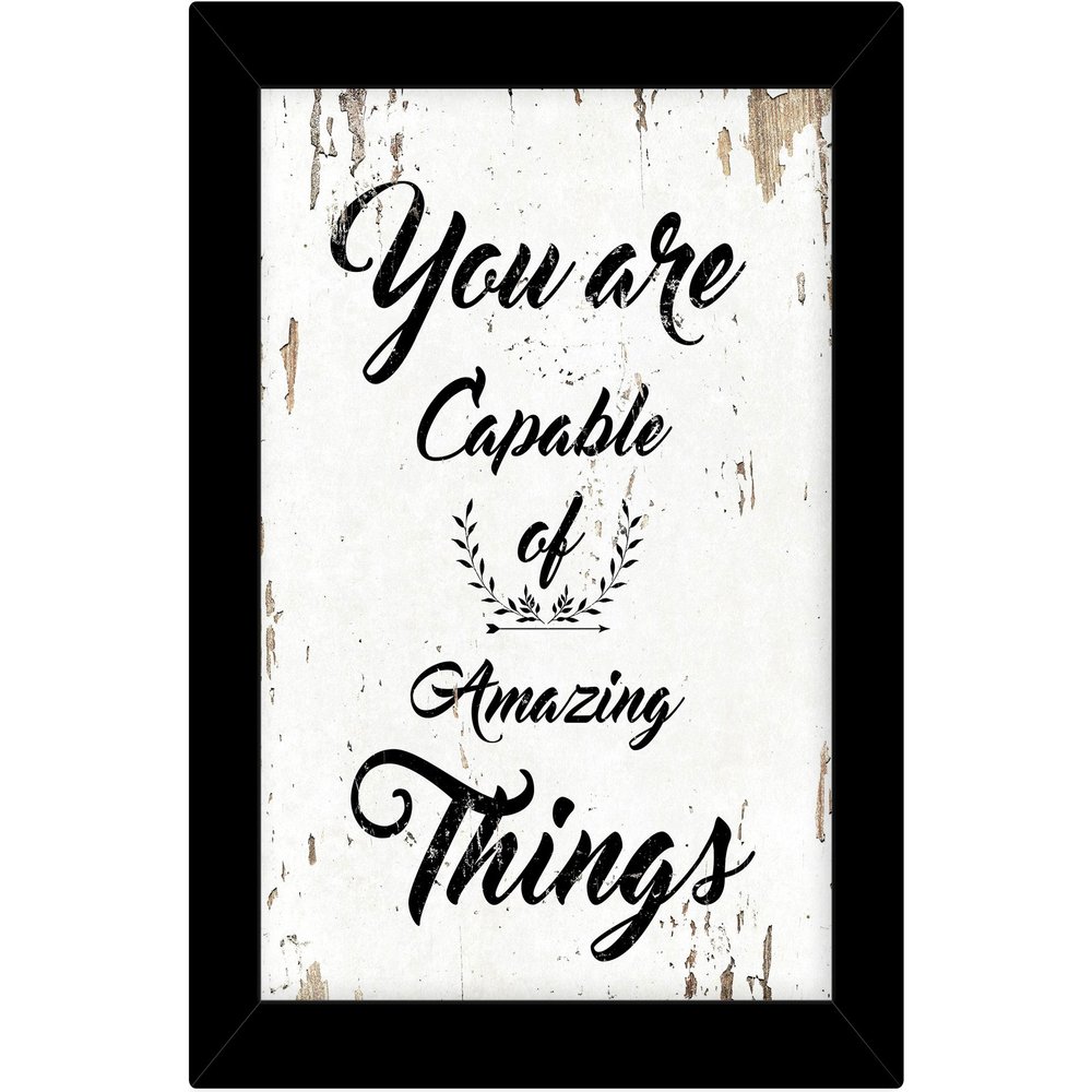 TIED RIBBONS Inspirational Quotes Wall Frames Motivational Quotes Posters with Frames for Home Office Kids Room Mom Girls Living Room Bedroom Study Room Classroom Students Gift Items